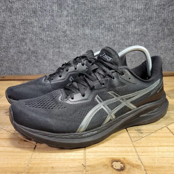 Asics GT-1000 13 Mens 10 Medium D Triple Black Running Shoes Sneakers‎ 1011B858